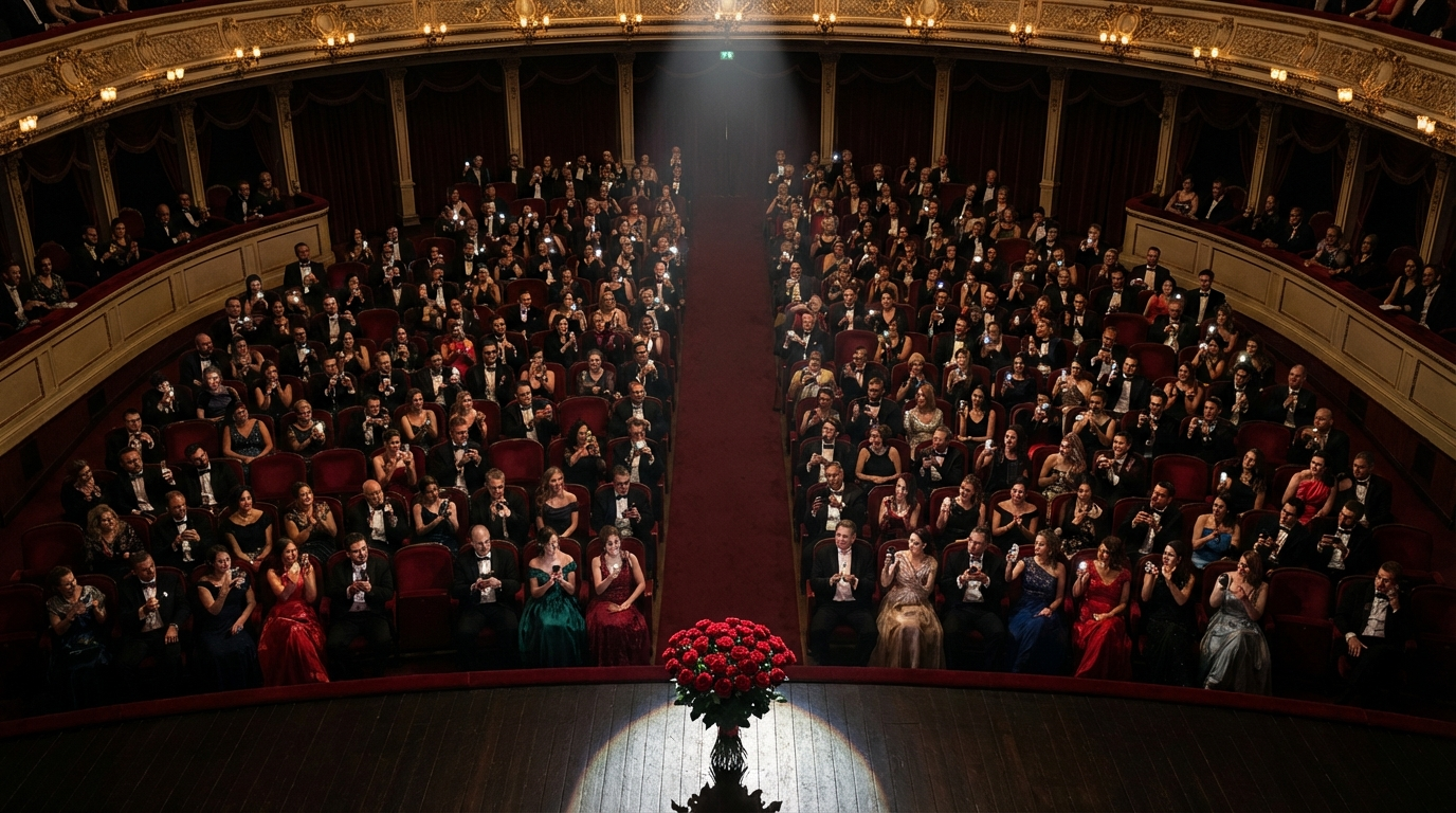 Master theater style seating arrangement in 90 Minutes