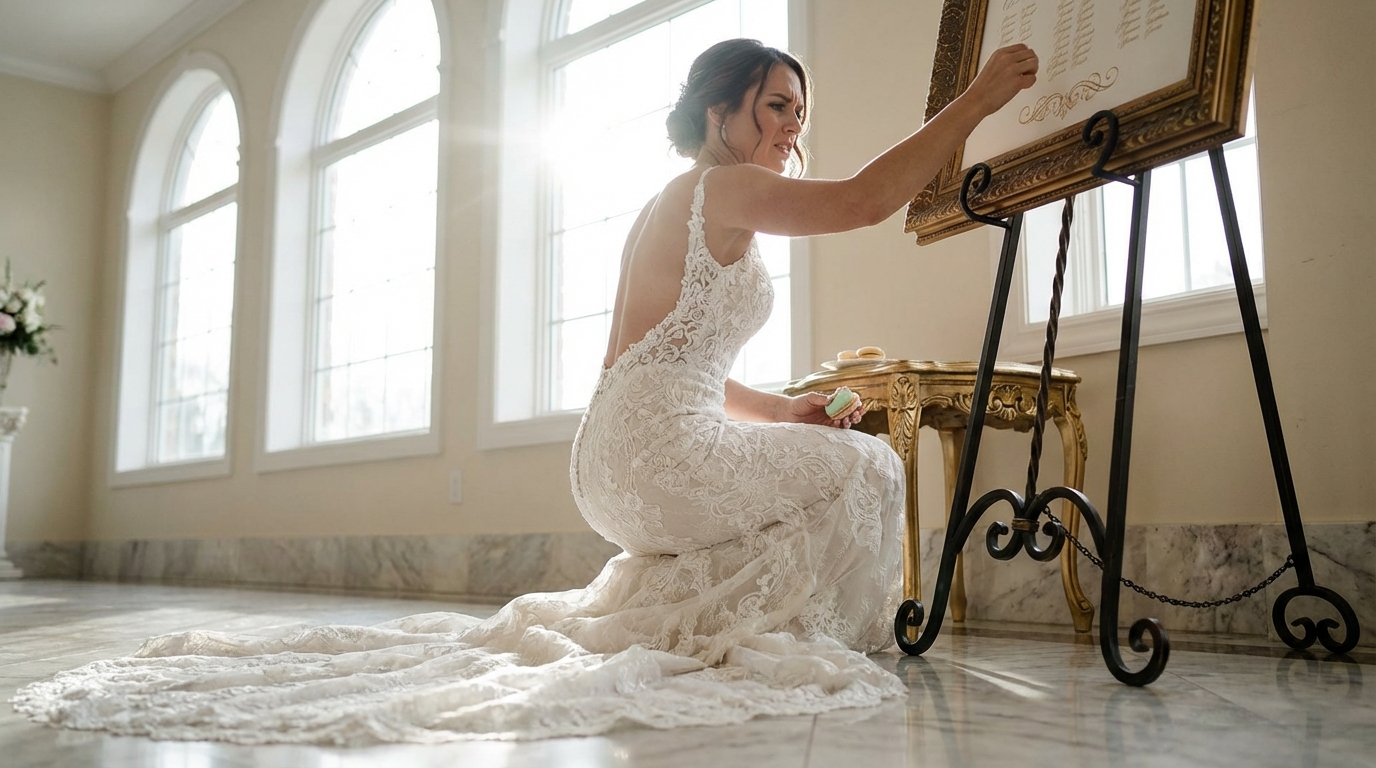 The seating chart for 120 guests Formula Top Event Planners Use